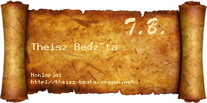 Theisz Beáta névjegykártya